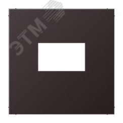 Плата для USB-зарядных устройств без видимого     винта, алюминий темный (dark) JUNG AL1969USBD