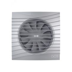 Вентилятор осевой вытяжной с обратным клапаном D125 декоративный DiCiTi SILENT 5C Gray metal