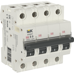 ARMAT Автоматический выключатель M06N 4P B 6А IEK
