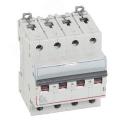 Выключатель автоматический четырехполюсный 32А B DX3 6kA/10kA LEGRAND 407627