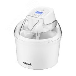 Мороженица KT-1808, объем 1,5 л, мощность 12 Вт, цвет белый KITFORT КТ-1808