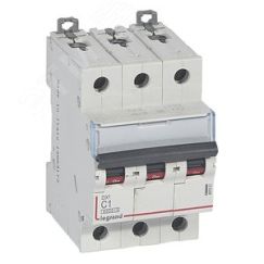 Выключатель автоматический трехполюсный 1А С DX3 6kA/10kA LEGRAND 407851