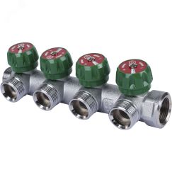 Коллектор распределительный 3/4' х 4 выхода 3/4' ЕК STOUT SMB-6850-343404