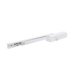Доводчик дверной БУЛАТ PROFI  ДД 802/3 AH-W (40-80 кг) белый, морозостойкий со скольз. тягой ПТК 15013