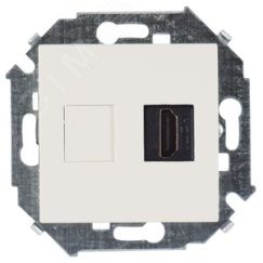 Розетка HDMI v1.4 цвета слоновая кость S15 Simon 1591407-031