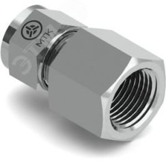 Муфта с внутренней резьбой Ф4500, 16 мм, G1/2', AISI 316L Метакам Ф4500-16МДВВ