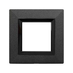 Рамка из металла, "Avanti", графитовая, 1 пост (2 мод.)