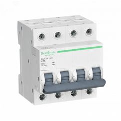 Выключатель автоматический четырехполюсный 63А С 4.5kA 400В City9 Set SE (Systeme) C9F34463