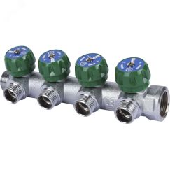 Коллектор распределительный 3/4' х 4 выхода 1/2' STOUT SMB-6850-341204