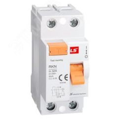 Дифференциальный выключатель нагрузки (УЗО) RKN 1P+N 40A 30mA AC-TYPE NEW ROGY (RUSSIA) LSIS Co 062203058B