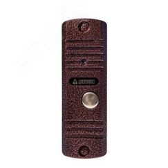 Вызывная видеопанель, накладная, 4х проводная, с ИК подветкой до 0,6м Activision AVC-305 (PAL) медь