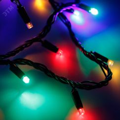 Гирлянда светодиодная декоративная ARD-STRING-CLASSIC-10000-BLACK-100LED-LIVE RGB (230V, 7W) (ARDCL, IP65) Arlight 025808
