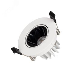 Светильник MS-FORECAST-BUILT-TURN-R82-8W Warm3000 (WH-BK, 32 deg, 230V) Arlight 035448