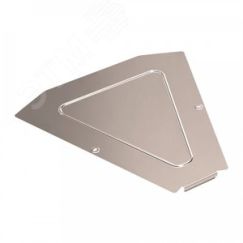 Крышка угла горизонтального 45 градусов Стандарт INOX (AISI 409) 500 Промрукав PR16.3491