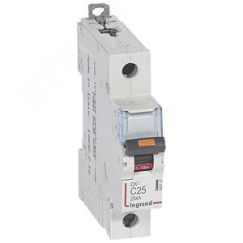 Выключатель автоматический однополюсный 25А C DX3 25кА LEGRAND 409757