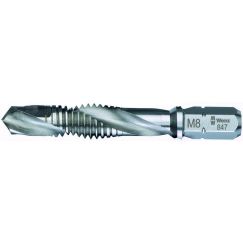 Насадка-метчик комбинированный 847/1 HSS хвостовик 1/4 C 6.3 8.5 x 59 мм WERA WE-104645