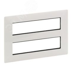 Valena LIFE Рамка для модульных устройств Mosaic 2x4x2 модуля Белая LEGRAND 752146