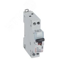 Выключатель автоматический двухполюсный 1п+N 1А С DX3 6kА/10кА LEGRAND 407734