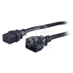 Кабель питания IEC 320 C19 - IEC 320 C20 (3x1.5) 16A прямая вилка (10м) Hyperline 43797