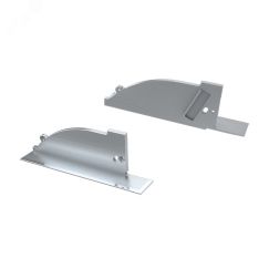Заглушка для ALM-ARC-SIDE серая правая с отверстием (ARL, Металл) Arlight 026792