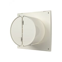Вентилятор осевой вытяжной с обратным клапаном D125 декоративный DiCiTi AURA 5C Ivory