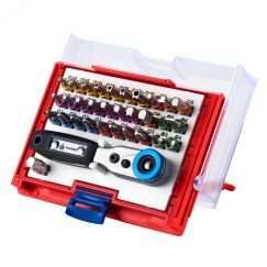 Набор вставок ''бит'' 1/4' TORX HEX PZ PH SLOT 33 предмета Мастак 058-10033C