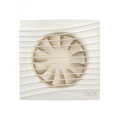Вентилятор осевой вытяжной с обратным клапаном D125 декоративный DiCiTi SILENT 5C Ivory