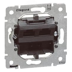 Galea Life Розетка компьютерная RJ45 2 выхода категория 5е UTP LEGRAND 775762