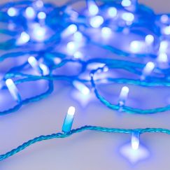 Светодиодная гирлянда ARD-STRING-CLASSIC-10000-BLUE-100LED-MILK-FLASH Blue (230V, 7W) (Ardecoled, IP65) Arlight 031199
