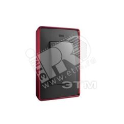 Рамка 1 пост красный/графит Simon 8201610-252