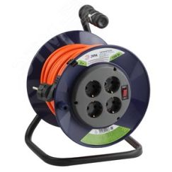 Удлинитель силовой RPx-4es-3х0.75-30m на п. катушке c/з 4 гн 30м ПВС 3х0.75 RPx-4es-3х0.75-30m ЭРА Б0043052