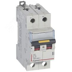 Выключатель автоматический двухполюсный 3А C DX3 10/16kА DC LEGRAND 409563