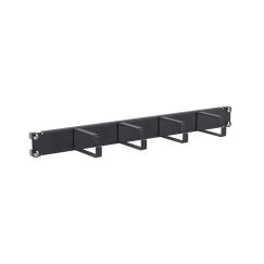 Организатор кабельный 4 кольца, 19&quot; 1U, RAL9005