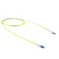 Оптический коммутационный шнур переходной Duplex LC-UPC/ST-UPC, 9/125 OS2, 1 м