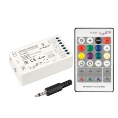 Аудиоконтроллер ARL-SOUND-RGB/RGBW (12-24V, 4x4A, RF ПДУ 24кн) (, IP20 Пластик, 3 года) Arlight 034726