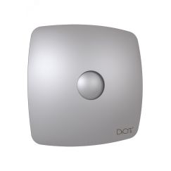 Вентилятор осевой вытяжной с обратным клапаном D100 декоративный DiCiTi RIO 4C Gray metal