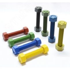 Шпилька 3/4''х195 ASTM SA A320 Gr. B8 Cl.2 с 2мя  гайками 3/4'' ASTM SA A194 Gr.8 Xylan ОМ Групп 3/4Х195/2ГASTMXYLAN