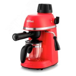 Кофеварка KT-760-1, объем 240 мл, мощность 800 Вт, цвет красная KITFORT КТ-760-1