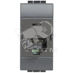 Розетка компьютерная living int RJ45 UTP категория 5E 110 BTicino L4262C5E