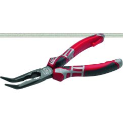 Длинногубцы загнутые 45 град., 170 мм, покрытие TitanFinish, рукоятки SoftGripp 3K NWS 141-69-170