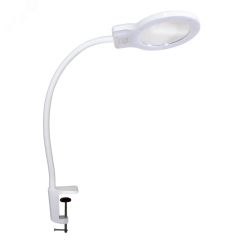 Светильник Леда С20-044 ПДБ50-8-044 (LED, с зеркалом для макияжа, на струбцине, 3Вт, стойка 450 мм) Трансвит 000000000976