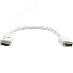 Кабель-переходник DisplayPort M на HDMI F, 0.3 м., белый Kramer ADC-DPM/HF