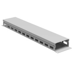 Организатор кабельный с крыш/отв 19&quot; 2U, 40 мм RAL7035