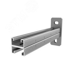 Консоль СТРАТ двойная 41х21, база 1000, толщ. 2,5 мм, гальван. цинк OSTEC 875610