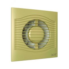 Вентилятор осевой вытяжной с обратным клапаном D125 декоративный DiCiTi SLIM 5C Champagne