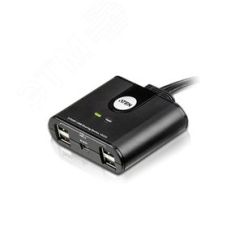 Переключатель USB 2 порта, 4 USB 2.0 Aten US224