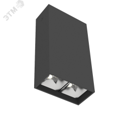 Светильник светодиодный ДПО-5Вт 3000К DL-Box Reflect Multi 55 град. черный Вартон V1-R0-90251-20L55-2000530