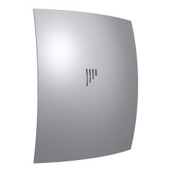 Вентилятор осевой вытяжной с обратным клапаном D125 декоративный DiCiTi BREEZE 5C Gray metal
