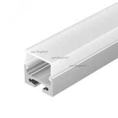 Профиль с экраном SL-LINE-2011M-2500 ANOD+OPAL SQUARE (ARL, Алюминий) Arlight 025870