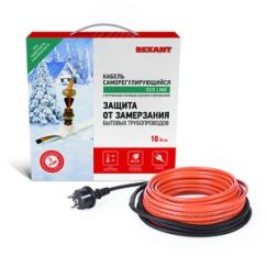 Кабель греющий саморегулирующийся  10HTM2-CT, в трубу, 4 м/40 Вт, REXANT REXANT 51-0602